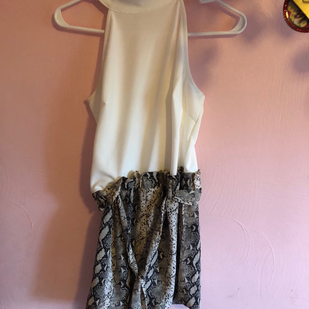 Snakeskin romper